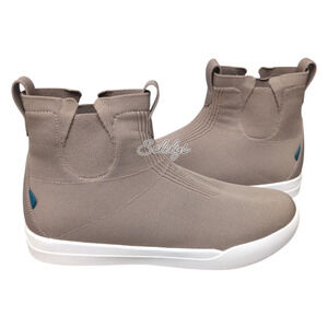 Vessi Weekend Chelsea Men 11 Waterproof Shiitake Brown Knit DymaTex Sneaker Boot